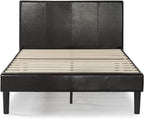 ZINUS Gerard Faux Leather Upholstered Platform Bed Frame, Mattress Foundation, Wood Slat Support, No Box Spring Needed, Easy Assembly, California King