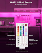 ASOKO 200 Lumens RGB Under Cabinet Light Plug in, 3 Pack 12 inch Linkable Counter Lights, Music Sync RGB LED Strip Lights with APP & Remote Control, Ambient Lights for Room Decor