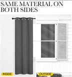 NICETOWN Blackout Curtain Panels for Bedroom, Grey, 2 Panels, W29 x L20-inch, Thermal Insulated Grommet Top Blackout Draperies and Drapes for Basement