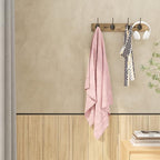 Coat Hooks Wall Mounted, Wooden Hat Rack with 4 Hooks for Entryway, Bathroom,Bedroom(Brown)