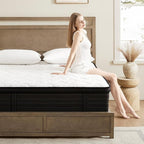 Full Size Mattress 12 Inch Hybrid Mattress in a Box with Bamboo Cover - Memory Foam Mattress with Memory Foam and Pocket Springs - Medium Firm Mattress with Pressure Relief