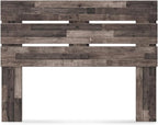 Signature Design by Ashley Neilsville Butcher Block Panel Headboard, Queen, Brown