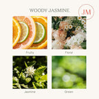 LA JOLIE MUSE Woody Jasmine Candles for Home Scented, Luxury Candles Gifts for Women, Mother's Day Gift, Natural Soy Wax, 75 Hours 10 OZ