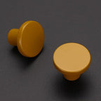 Ravinte 25 Pack Cabinet Knobs Earthy Yellow Kitchen Cabinet Knobs Round Dresser Drawer Pulls Closet Door Pulls 1-1/5 Inch
