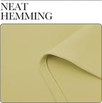 NICETOWN Paler Yellow Blackout Curtains 120" Long for Office, Dining Room, Guest Room, 55" Wide, 2 Pieces, Sound Reducing Heat and Cold Block Curtain Panels for Modern Decorative