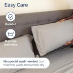 Queen 6 Piece Sheet Set - Comfy Breathable & Cooling - Ultra-Soft Hotel Luxury Bedding Set w/ 8-16 Inch Deep Pockets - 1 Flat & 1 Fitted Sheet & 4 Pillowcases - Wrinkle Free & Easy Care - Light Grey