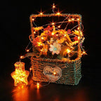CYLAPEX 12 Pack Orange Fairy Lights String Battery Operated Fairy Lights Starry String Lights on 3.3ft/1m Silvery Copper Wire Lights for Hallowen Christmas Decoration Costume Wedding Party