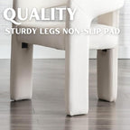 Modern Barrel Dining Chairs Set of 3, Velvet Upholstered Accent Side Chair with Arms Comfy Makeup Vanity Chairs, Dining Living Room Kitchen Chairs, Beige