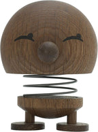 Hoptimist Bimble Smoked Oak, Woody Brown, Home Decor Ornament - Scandinavian Design, Wood W/Metal Spring, Large- Creates Cheerful Movement