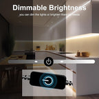 COB LED Strip,LED Strip Lights 3M/9.84ft,Touch Dimmable LED Strips,CRI90+,4000K Natural White cob led,1600LEDs,24V LED Tape Lights,Indoor for Bedroom, Kitchen, TV, Mirror,Cabinet