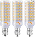 E12 LED Bulb Dimmable 7W Equivalent to E12 Candelabra Bulb 60 Watt, Warm White 3000K, T6 Small Base 120V 630LM C7 LED Candle Light Bulbs for Chandeliers, Ceiling Fan, Pendant Lighting, 3 Pack