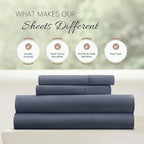 Linen Market Bed Sheets for King Size Bed (Stone) - Sleep Better Than Ever with These Soft and Cooling King Sheets - Deep Pocket Fits 16" Thick Beds - 4 Piece King Sheet Set