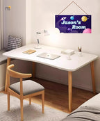 Personalized Signs Spacecraft Sign Alien Wall Art Decoration Exquisite Decorative Signs for Kids Room Planet Wall Art Decor Outer Space Themed Nursery Decor For Boys Bedroom