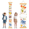 Height Growth Chart, Canvas Height Chart for Kids Baby, Hangable and Removable Growth Chart for Wall Room Nursery Decor, Toddler Height Wall Chart for Baby Room