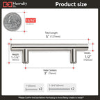 homdiy 35Pack Cabinet Handles Brushed Nickel Cabinet Hardware 3in Hole Centers Cabinet Door Handles for Kitchen Cabinets, Modern Drawer Pulls Stainless Steel Handle Pulls