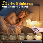 Lying Flat Cat Lamp Cat Gifts, 16 Colors+5 Dimming+Silicone Cute Lamp, Touch+Remote Control+Rechargeable Night Light for Kids, Fun & Cool Weird Stuff Random Stuff, White Elephant Gifts for Adults/Kids