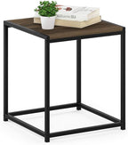 FURINNO Camnus Modern Living End Table, Columbia Walnut, 15.75 in x 15.75 in x 17.83 in