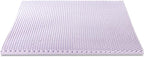 Best Price Mattress 1.5 Inch Egg Crate Memory Foam Mattress Topper with Soothing Lavender Infusion, CertiPUR-US Certified, Dorm Essentials, Queen