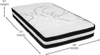 Flash Furniture Capri Comfortable Sleep 10" Hybrid Pocket Spring and Foam Mattress in a Box, Foam Pocket Spring Hybrid Mattress, Twin