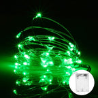 led Fairy Lights Waterproof 16.4ft String Lights Battery Operated for Wedding, Home, Garden, Party, Christmas Decoration (1pc, Green)
