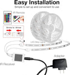 DAYBETTER Smart WiFi Led Lights, Tuya App Controlled, Work with Alexa and Google Assistant, Timer Schedule, RGB Strip Color Changing Décor for Bedroom Party Kitchen, 50ft
