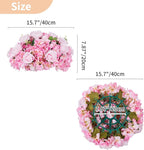 NUPTIO Flower Balls for Wedding Centerpieces - 2 Pcs 15.7 inch Diameter Fake Flower Ball Arrangement Bouquet Party Centerpieces for Tables - Pink Rose Bouquet Centerpiece Flowers for Wedding Table