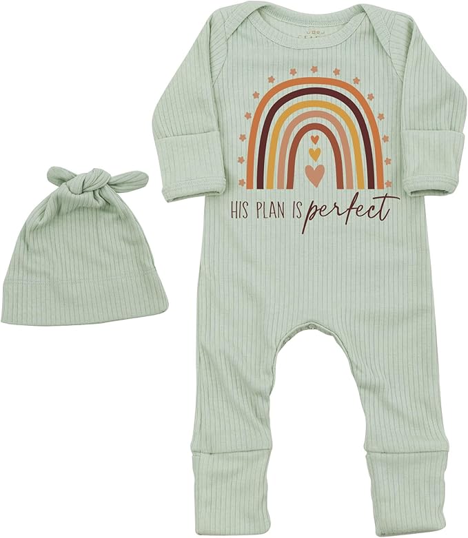 Little Answered Prayer Bodysuit Infant Romper Baby Announcement 0-3 Months Clothes Cute Religious Boys Girls Outfit