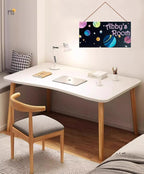 Personalized Galaxy Star Sign Solar System Signs Custom Name Decoration Exquisite Decorative Signs for Kids Room Baby Nursery Door Wall Art Decor Outer Space Themed Decor For Girls Bedroom Boys Room