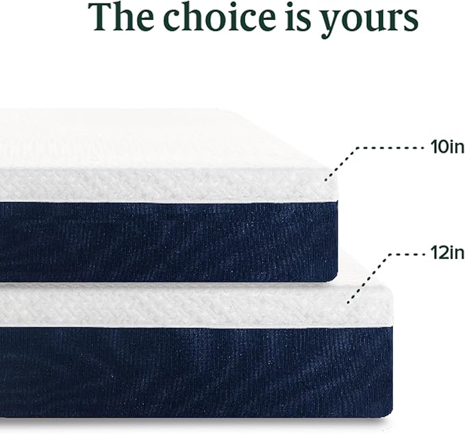 ZINUS 10 Inch Full Cooling Comfort Hybrid Mattress [New Version], Fiberglass Free, Medium Firm Feel, Motion Isolation, Certified Safe Foams & Fabric