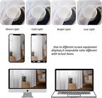 Chyhomenyc White Sheer Curtains 72 Inches Long 2 Panels for Living Room, Light Filtering Front Door Curtains, Soft Gentle Voile Rod Pocket Bedroom Window Drapes, 59Wx72L Inch, 2PCS