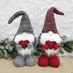 Valentine's Day Wedding Day Gnome Plush Decoration - Retractable Leg Table Ornament for Festive Home Party Decor Gift