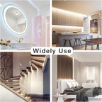 DAYBETTER White LED Strip Light, 40 ft Dimmable Bright Rope Lighting, 6500K 24V Strips, 720 LEDs 2835 Tape Lights for Bedroom, Kitchen, Mirror, Home Decoration(2 Rolls of 20 ft)