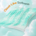 SINWEEK 2 Inch Mattress Topper 5-Zone Memory Foam Mattress Topper Pressure Relieve Soft Mattress Pad, CertiPUR-US Certified, Full Size, Green