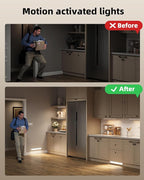 Under Cabinet Lighting, 12inch Rechargeable Motion Sensor Light Indoor, 1800mAh Battery Operated Closet Lights, with Dimmable & 3 Color Temps, Wireless Under Counter Lights for Kitchen,Stairs(6Pack) ﻿