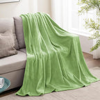 BEDELITE Fleece Blanket Grass Green Throw Blankets for Couch & Bed, Luxury Plush Cozy Fuzzy Blanket 50" x 60", Super Soft Warm Lightweight Throw Blanket for Travel Camping