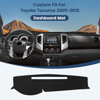 Dashboard Cover Mat Custom Fit for Toyota Tacoma 2005-2015 Dash Cover Nonslip Dash Mat Protector Sunshade No Glare Black