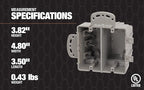 Southwire MSB1G One Gang Device Box with Depth Adjustable, Heavy Duty 42lb