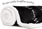 Chanasya Premium Sympathy Warm Hugs Gift Throw Blanket - Healing Gift Cancer Chemo Survivor Get Well Caring Gifts - Comfort Gift Blanket for Love Support Strength - Women Men Friend Grandpa - Black