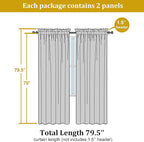 OWENIE Sheer Chocolate Curtains, Sheer Curtains 78 inch Length 2 Panels Set, Rod Pocket Voile Fimly Sheer Drapes for Living Room/Bedroom, 2pcs, Each 42" W x 78" L