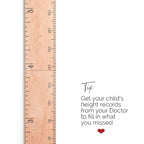 HEADWATERS STUDIO Wooden Growth Chart for Wall - Size Height Chart for Kids, Growth Measuring Board and Kids Height Wall Chart, Growth Chart for Kids, Height Chart for Wall - Natural (63"x6.7")