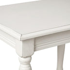Decor Therapy Simplify Oak Wood Accent Storage Shelf End Table, Traditional Style, Antique White - (24" x 19.5" x 15.75")