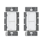 Lutron Caseta Original Smart Switch (Lutron Smart Hub Required), for LED Lights and Fans, 6 Amp, Single-Pole/3-Way, Neutral Required, PD-6ANS-WH-2, White, 2 Pack