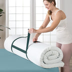 ZINUS 3 Inch Ultra Cooling Gel Memory Foam Mattress Topper with Cooling Cover, CertiPUR-US Certified, Queen, White