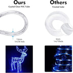 Brizled Color Changing Rope Lights, 18ft 180 LED RGB Rope Lights, Connectable Rope Lights Indoor Rope Lighting with Remote Outdoor White Rope Lights Waterproof Color Twinkle Tube Lights for Christmas