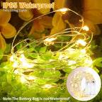 led Fairy Lights Waterproof 16.4ft String Lights Battery Operated for Wedding, Home, Garden, Party, Christmas Decoration (1pc, Warm White 1pc)
