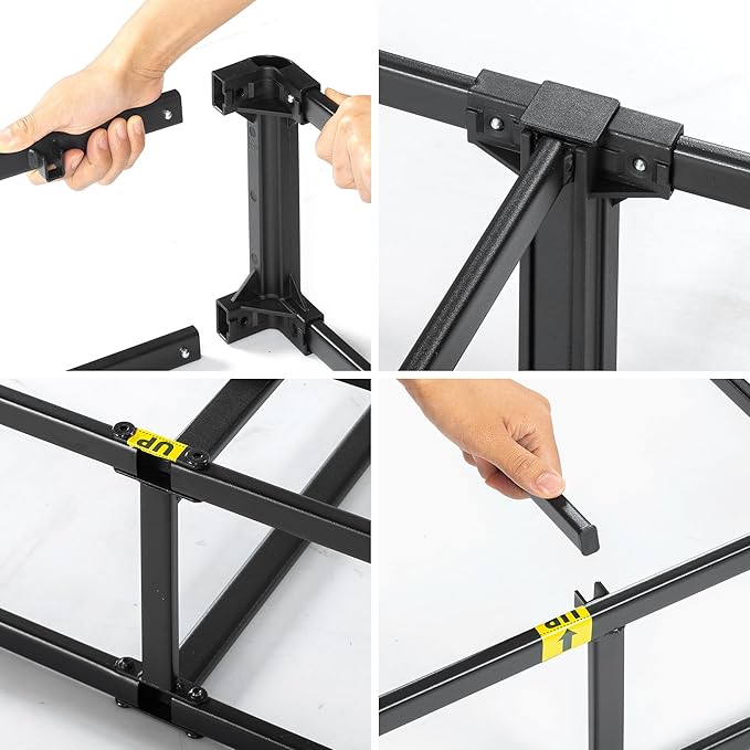 ZINUS 9 Inch Queen WonderBox(TM) Smart Box Spring, Quick Assembly Mattress Foundation, Durable Metal Frame, Grey