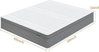 PurrJoys Queen Mattress, 12 Inch Cooling-Gel Memory Foam and Pocket Spring Hybrid Mattress, Queen Bed Mattressess in a Box, CertiPUR-US Certified, Medium Firm