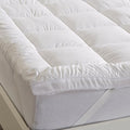 Great Bay Home King Mattress Topper. Thick, Elastic Corner Mattress Protector and Cover. Ultra-Soft Pillowtop Mattress Pad. Fits Mattresses Up to 18" (King, White)