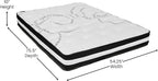 Flash Furniture Capri Comfortable Sleep 10" Hybrid Pocket Spring and Foam Mattress in a Box, Foam Pocket Spring Hybrid Mattress, Pressure Relief, Full