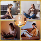 Candle Warmer Lamp Electric Timer - Flower Candle Lamps Height Adjustable Home Bedroom Decor House White